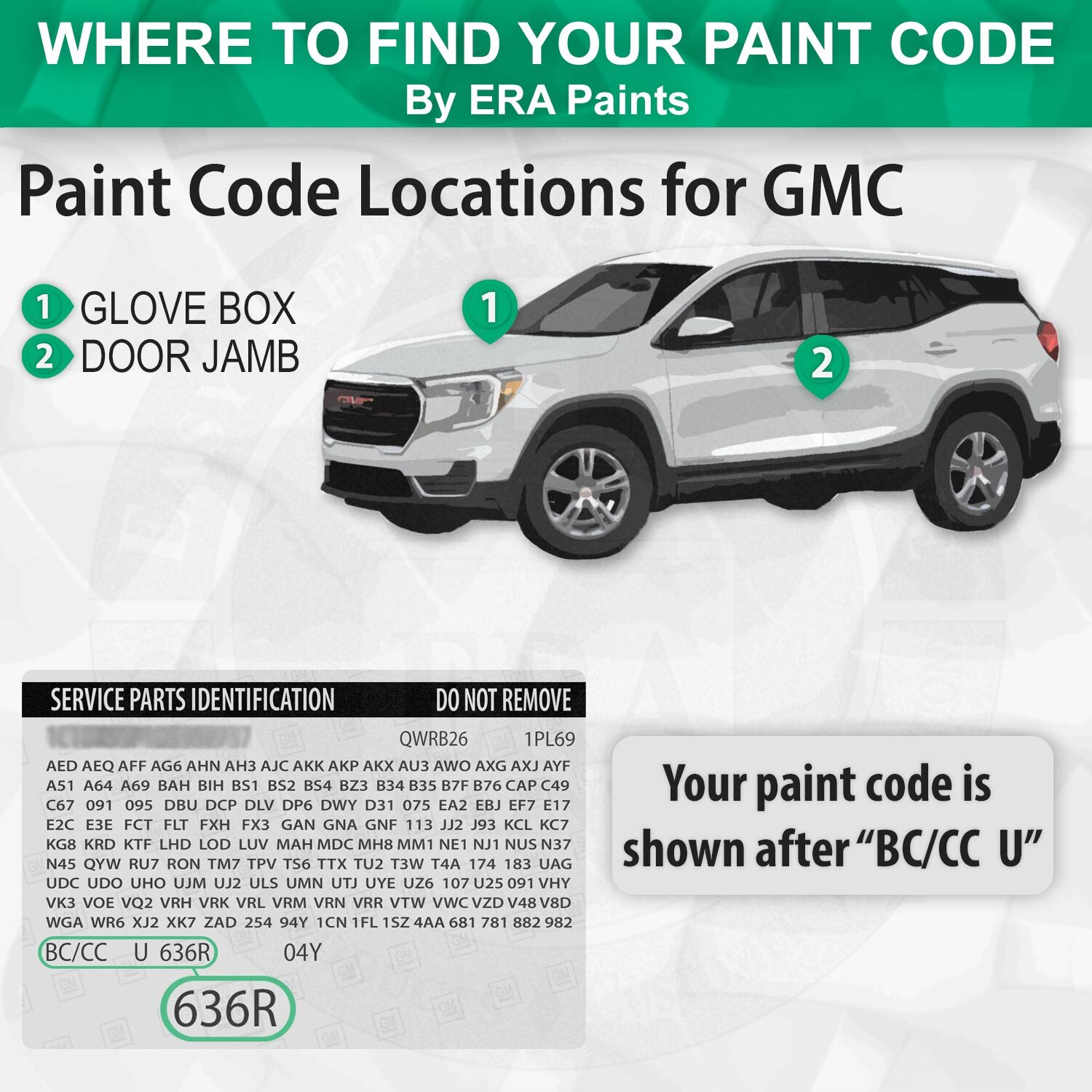 GMC WA444C/G8K – Coppertino Metallic OEM Match Touch Up Paint Kits