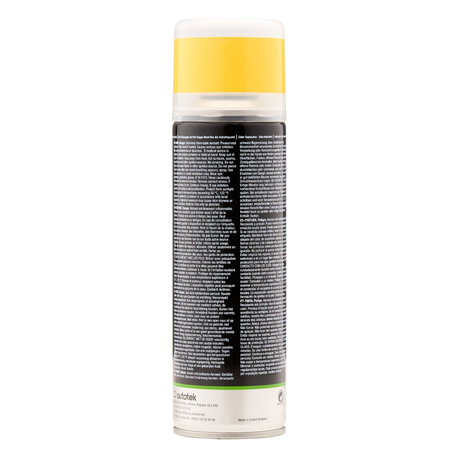 Autotek Exact Match Fast Drying Aerosol Spray Paint Ford Signal Yellow 10.14oz