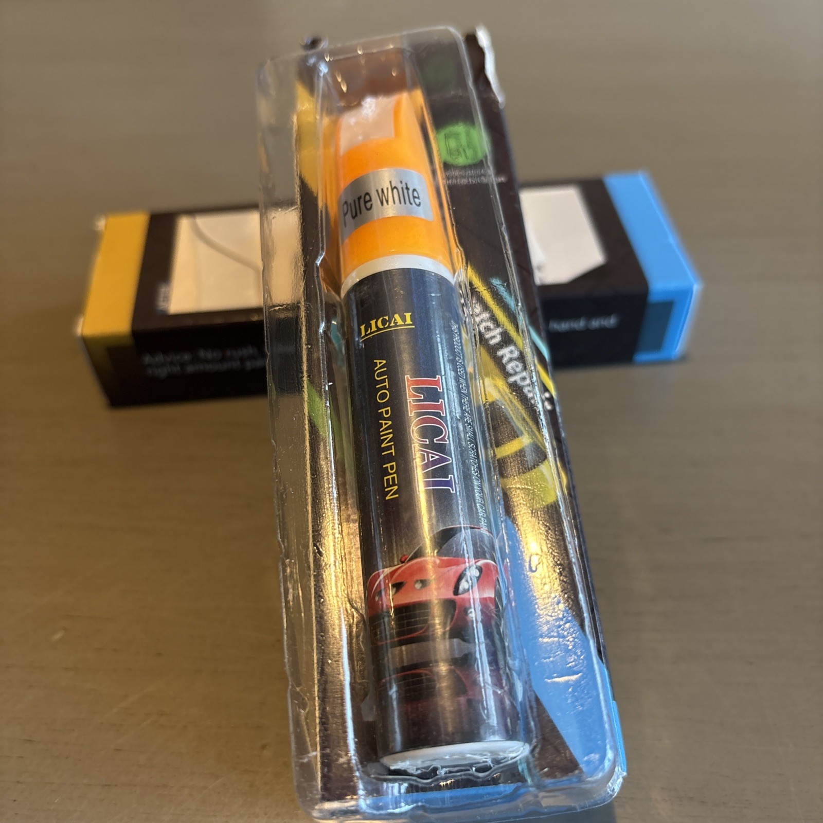 Touch up Paint Fill Pen Car Scratch Repair, White, New And Sealed, Lot 2 @ .4 oz