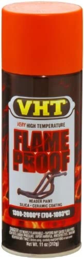 VHT SP114 FlameProof Coating Flat Orange Paint Can – 11 oz.