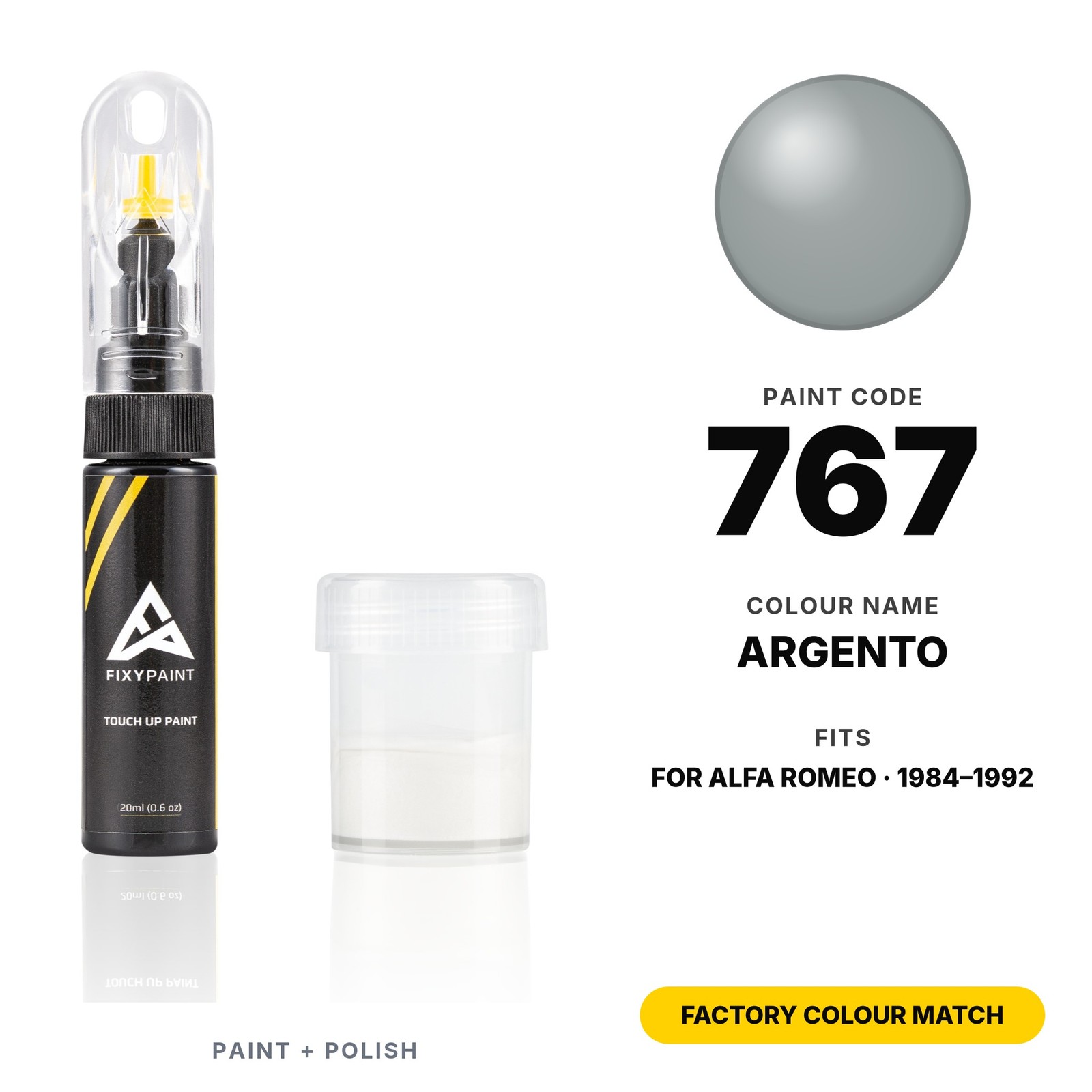 Touch Up Paint For Alfa Romeo 767 Argento Set Professional Auto Touch Up