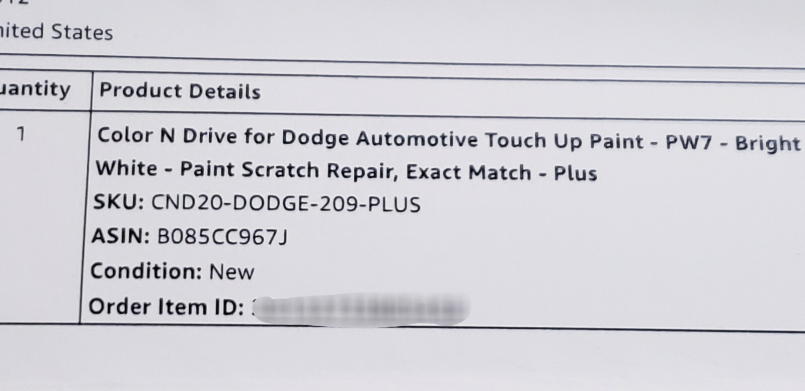 Color N Drive For Dodge Automotive Touch Up Paint – Bright White