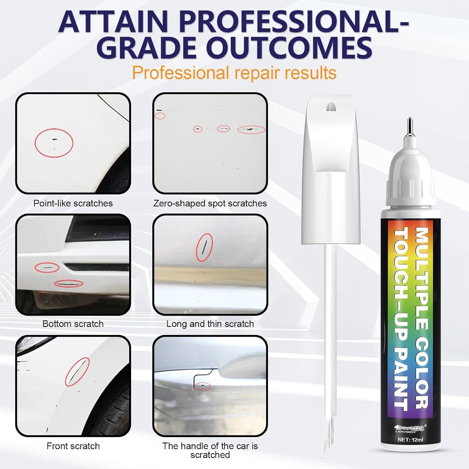 Set Of 2 Touch Up Paint Kit For Ford HX Antimatter Blue Metallic Repair Kit