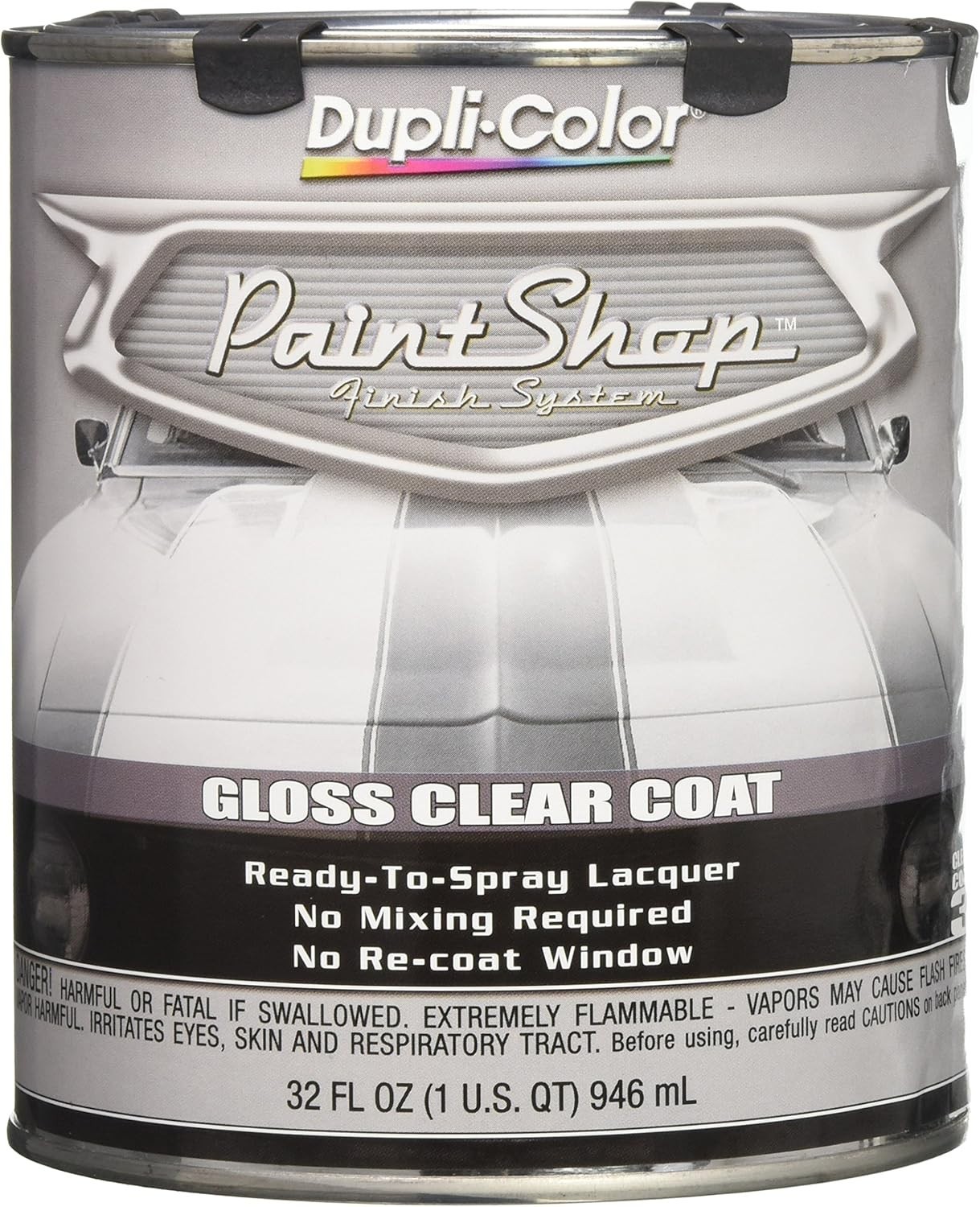 32 Oz Clear Coat Paint Shop Finish System – Fast-Dry Gloss Lacquer for Vehicles