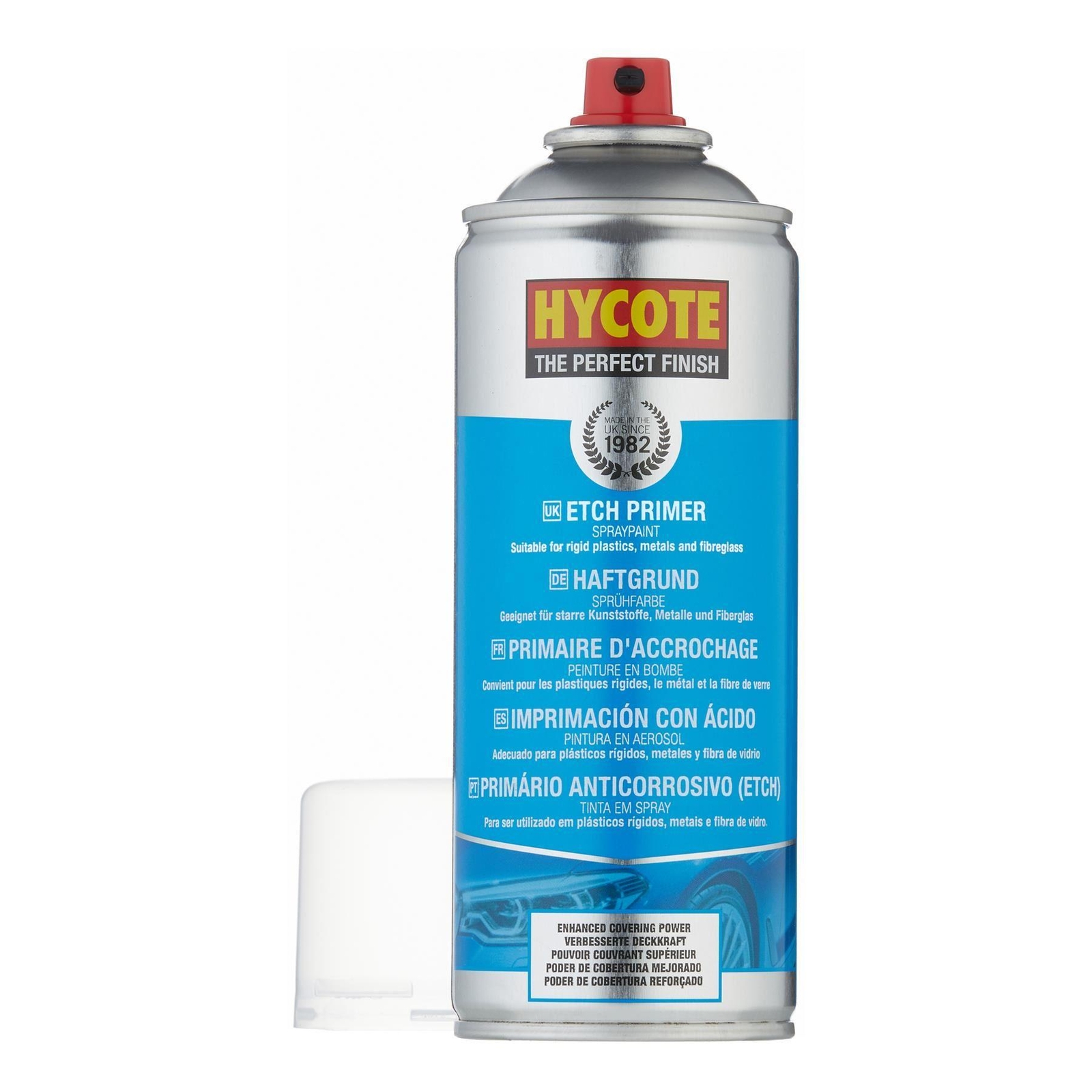 Hycote Fast Drying Metal Fibreglass Etch Primer Aerosol Spray 400ml