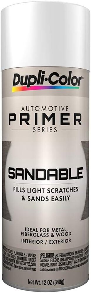 Dupli-Color Sandable Primer 12 Oz Aerosol Spray Paint – White