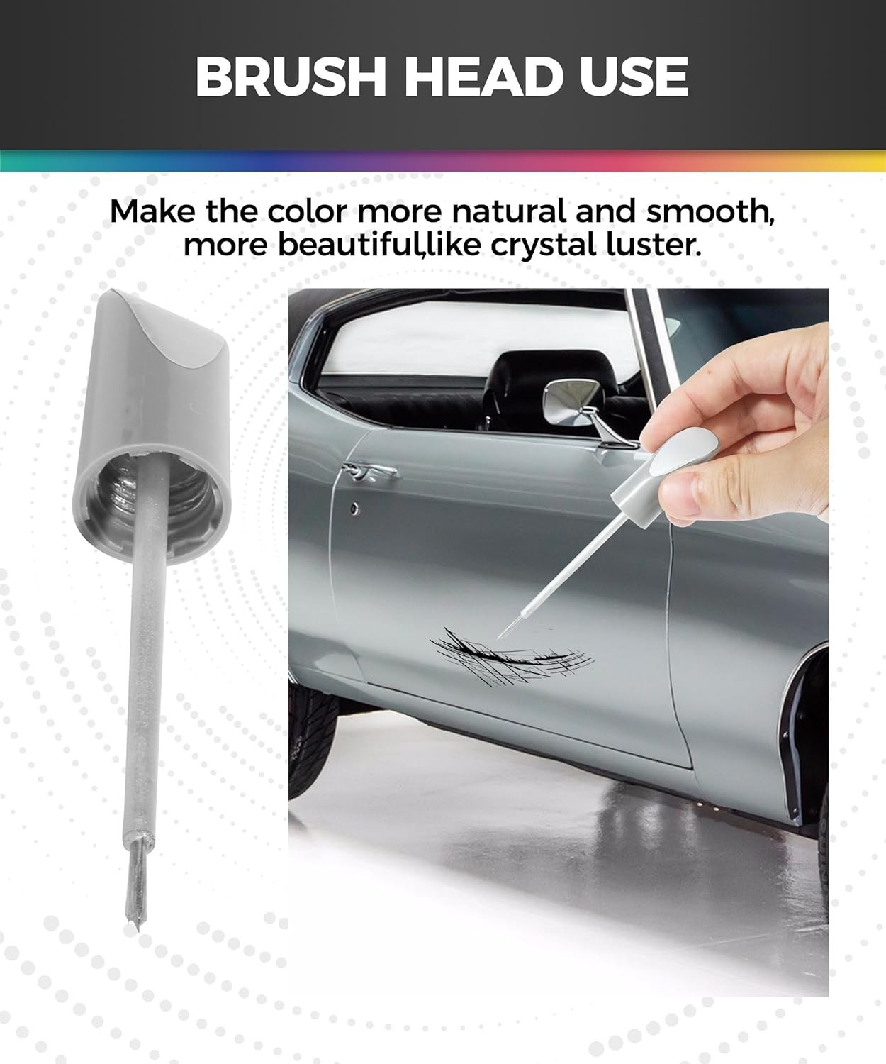Waterproof Car Scratch Repair Pen – Rust Resistant Touch Up Paint in Silver