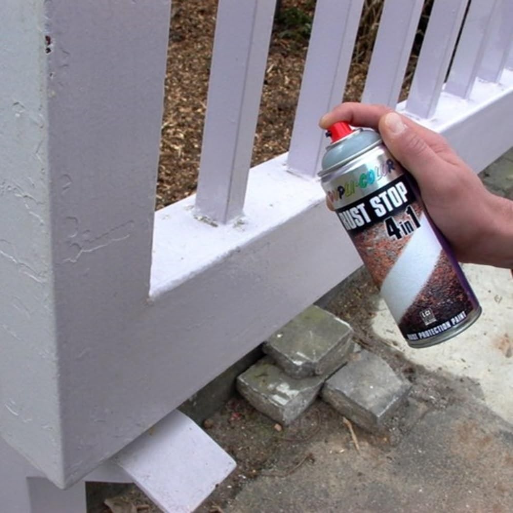 Rust Stop RAL 9005, Jet Black, Semi-Gloss 400 ml, Durable Rust Protection Sp…