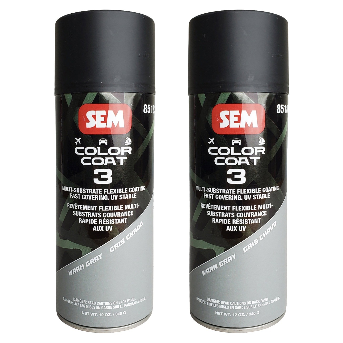 SEM 85183 Color Coat 3 Warm Gray Flexible Coating 12 oz. (2 Pack)