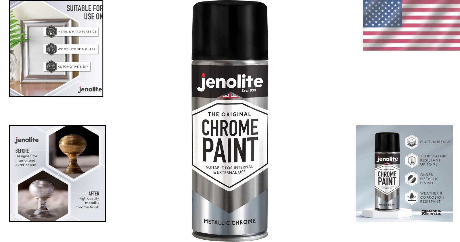 Multi-Surface Chrome Spray – Metal, Plastic & More