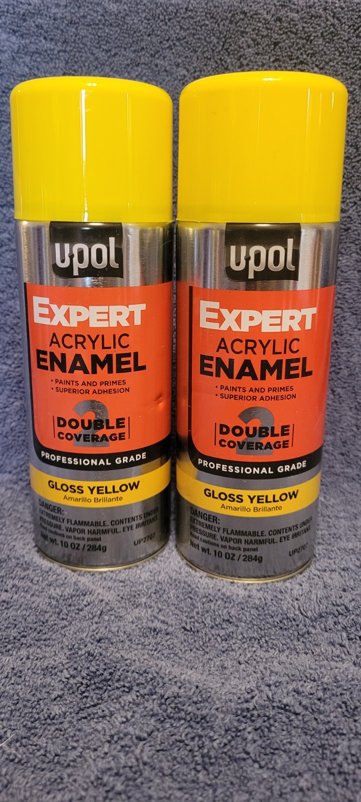UPOL Expert Acrylic Enamel Gloss Yellow Spray Paint 10 oz ea UP2707 2 For $12