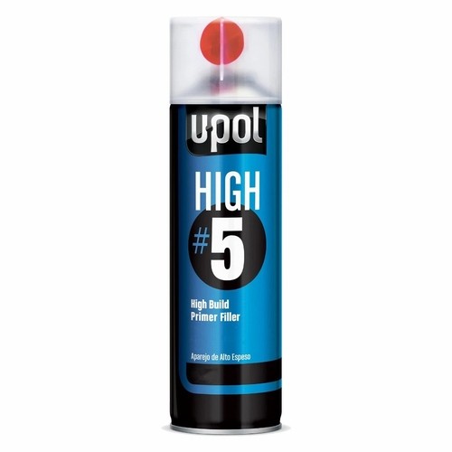 U-POL 0791V HIGH #5 High Build Primer, Gray, 450 mL Aerosol