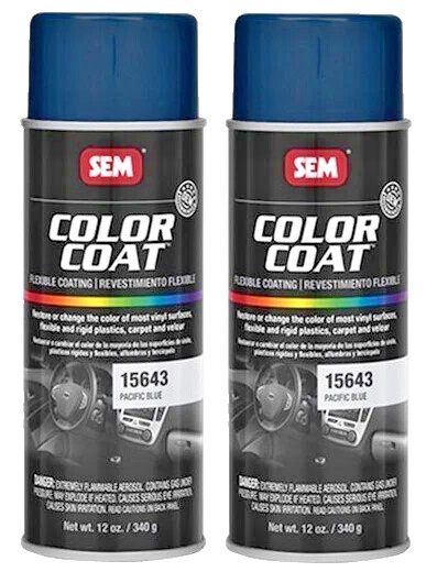 SEM 15643 Color Coat Pacific Blue Spray Paint 12oz. 2 CANS – FREE SHIPPING