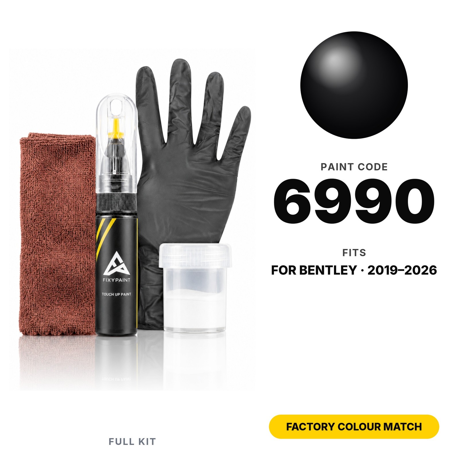 Touch Up Paint For Bentley 6990 Full Kit Factory Colour Match
