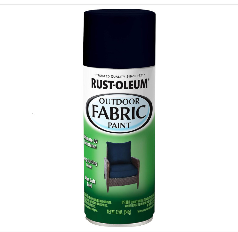 Navy Fabric Spray Paint Indoor/Outdoor Furniture Cushions Pillow Restore Coating