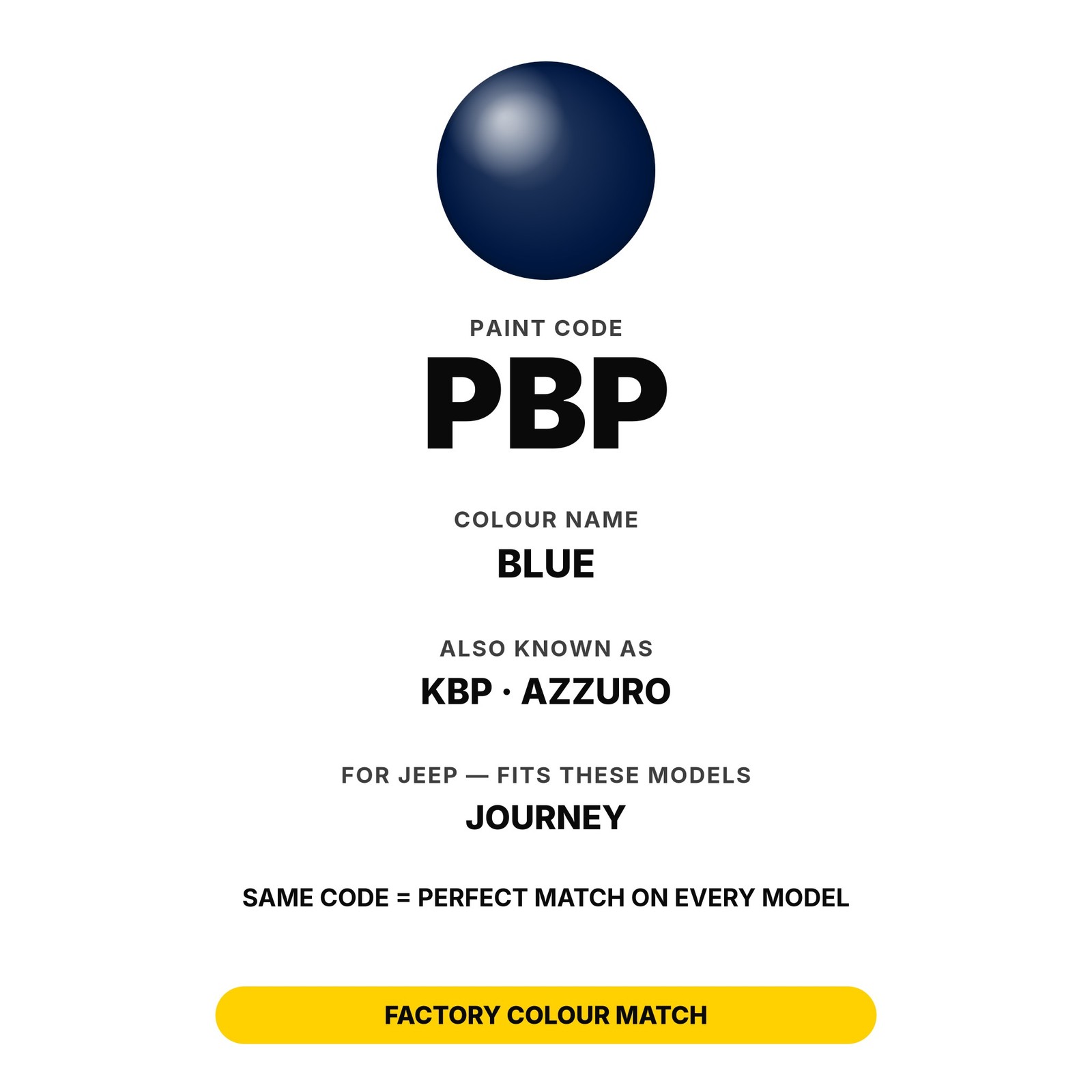Touch Up Paint For Jeep Journey PBP Blue Full Kit Professional Chip Fix Kit
