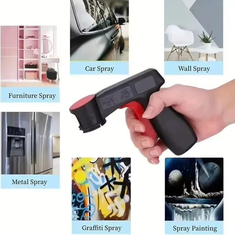 Universal Spray Can Gun Trigger Handle Pistol Grip for Aerosol Paint Cans UK