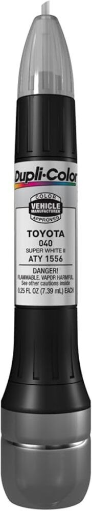 Dupli-Color Toyota Scratch Fix Exact Match Touch-Up Paint Super White II (040)