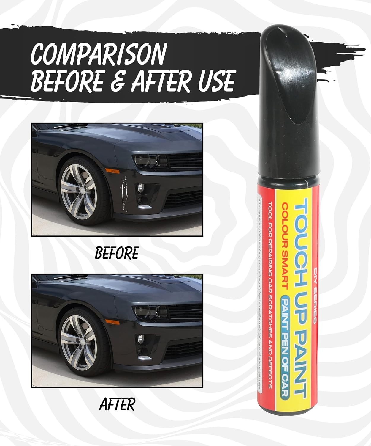 Black Car Scratch Repair Pen – Rust & Waterproof Touch-Up Paint for Cars