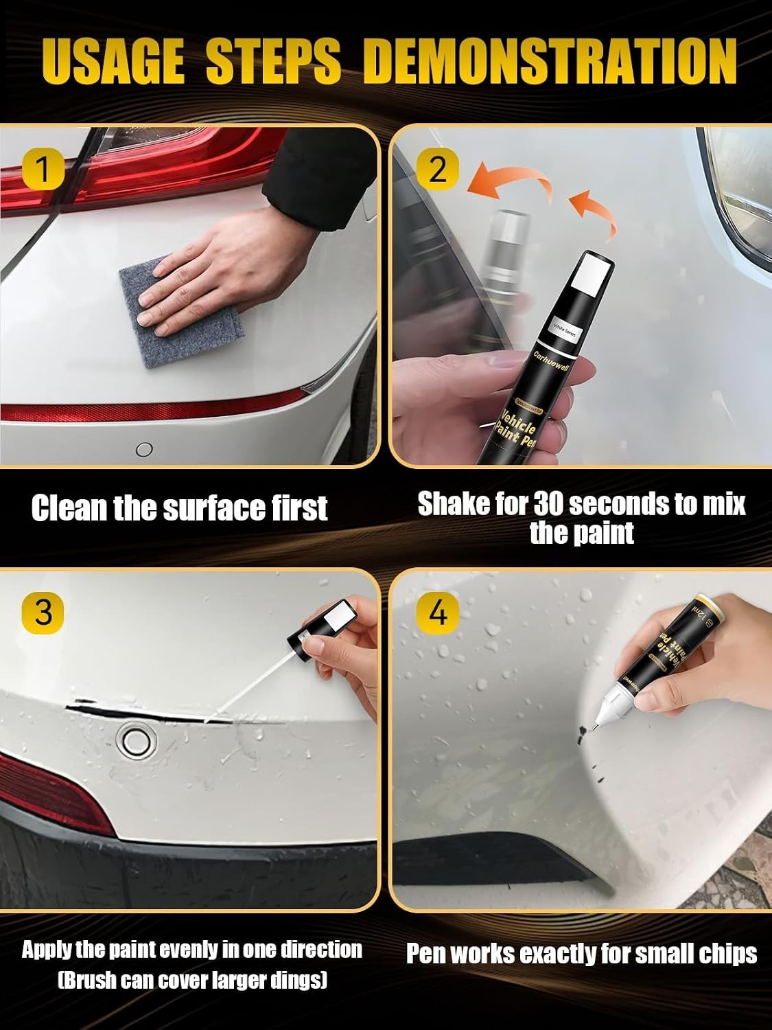 Gray Touch Up Paint Pen – Rust Resistant Automotive Scratch Repair Solution