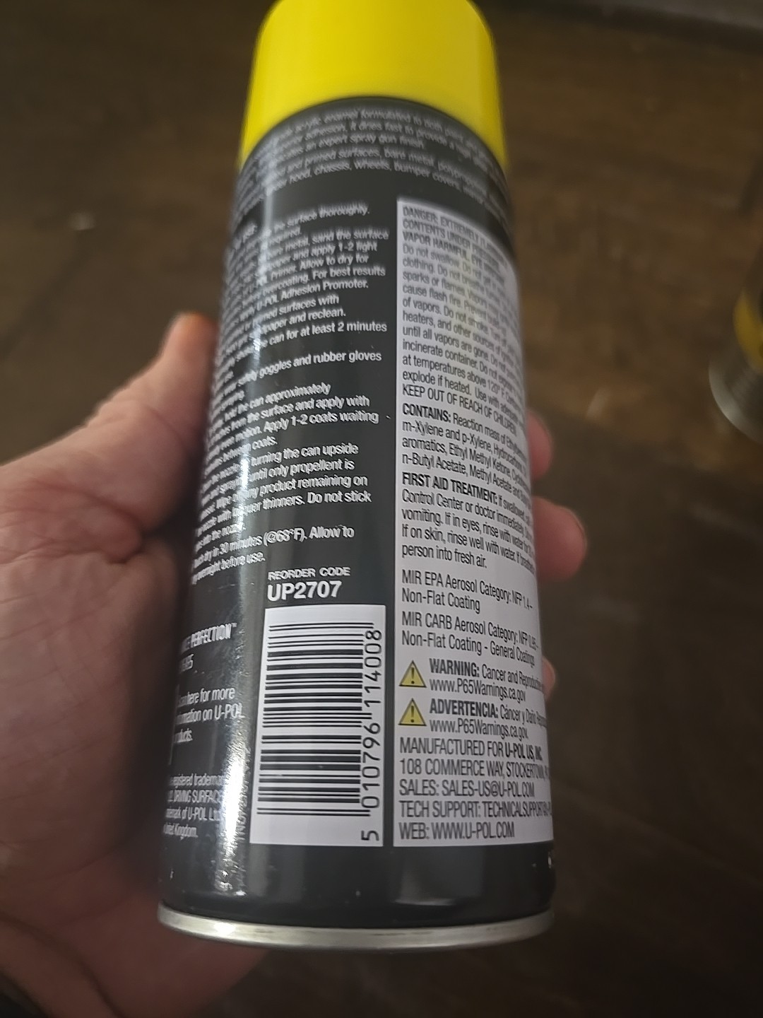 2x UPOL PREMIUM GLOSS YELLOW SPRAY PAINT UP2707 EXPERT ACRYLIC ENAMEL 10oz