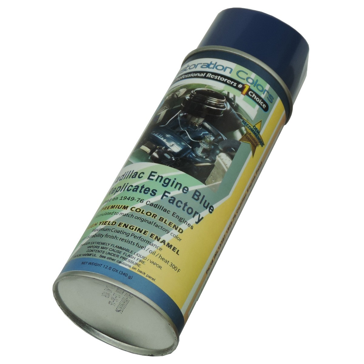 Engine Motor Royal Blue High Temp Enamel Spray Paint 1949-79 Cadillac 1pc