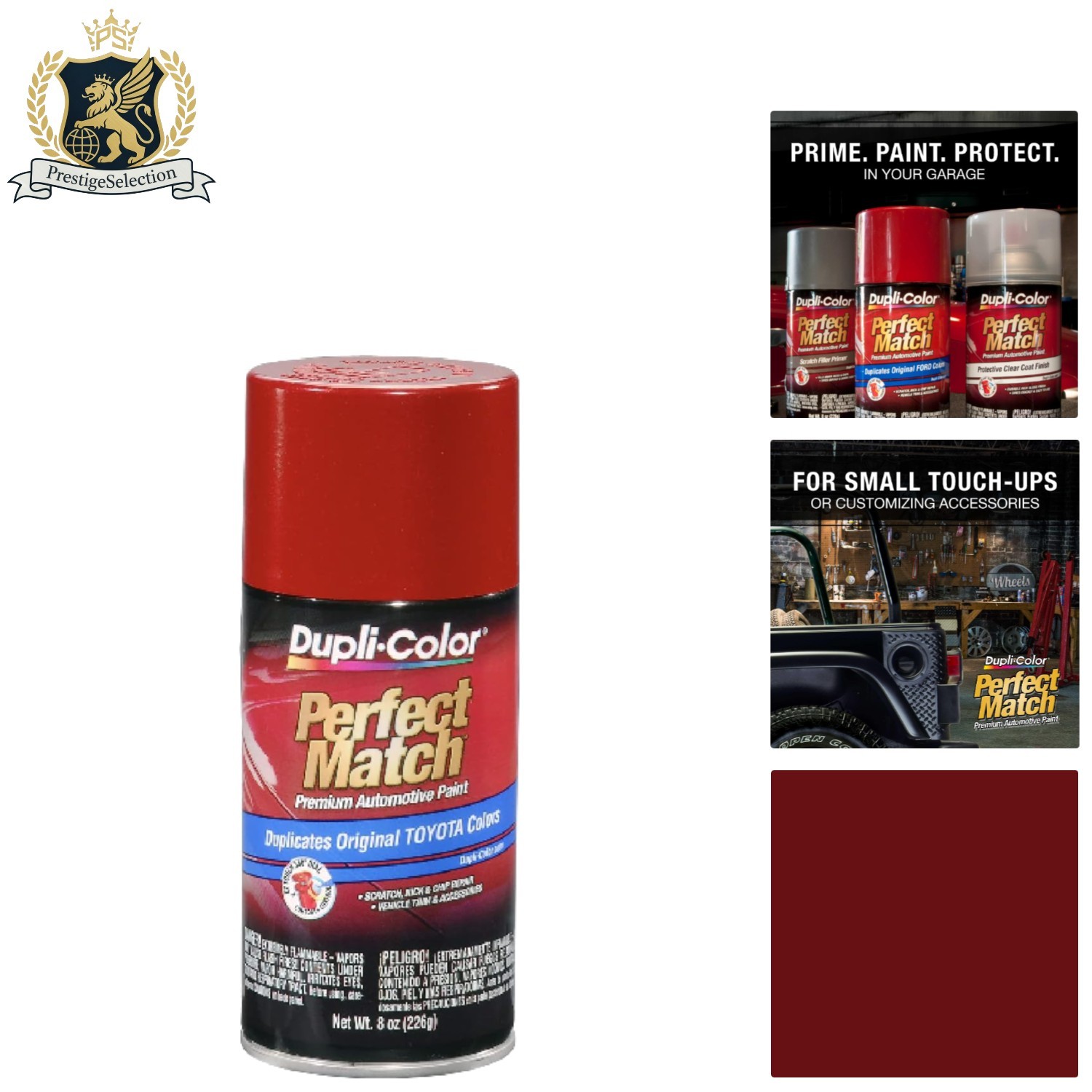 High-Quality 8oz Barcelona Red M Automotive Spray Paint – Fast-Drying & Easy Use