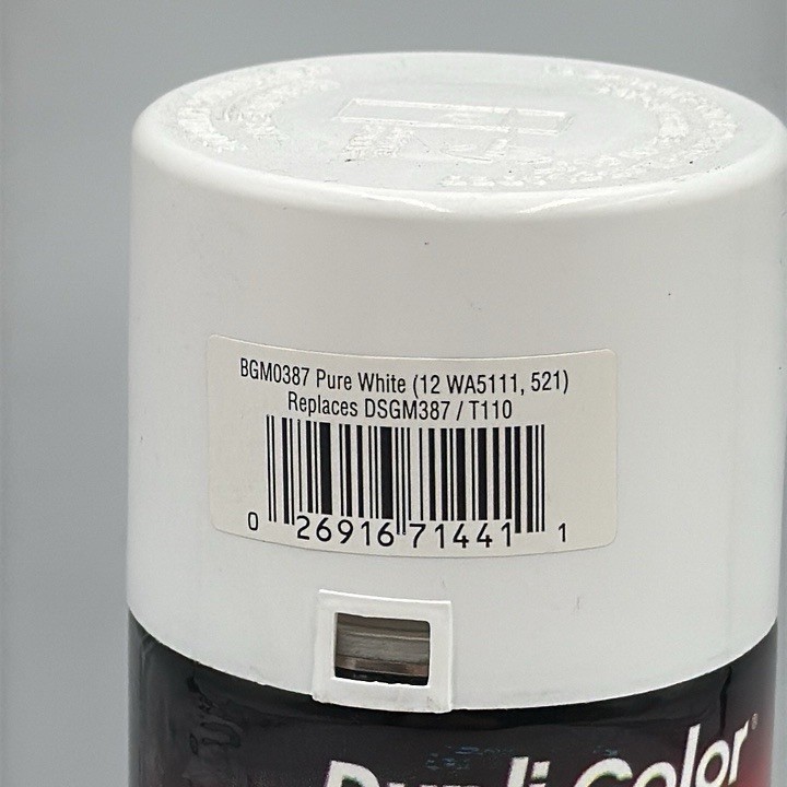 DUPLI-COLOR BGM0387 Perfect Match Pure White GM Touch Up Paint 8oz NEW