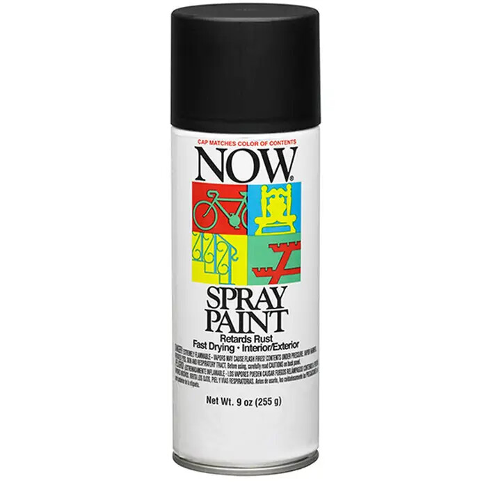 Krylon 21211 NOW Flat Black Wrought Iron 9 Oz Aerosol Spray Paint