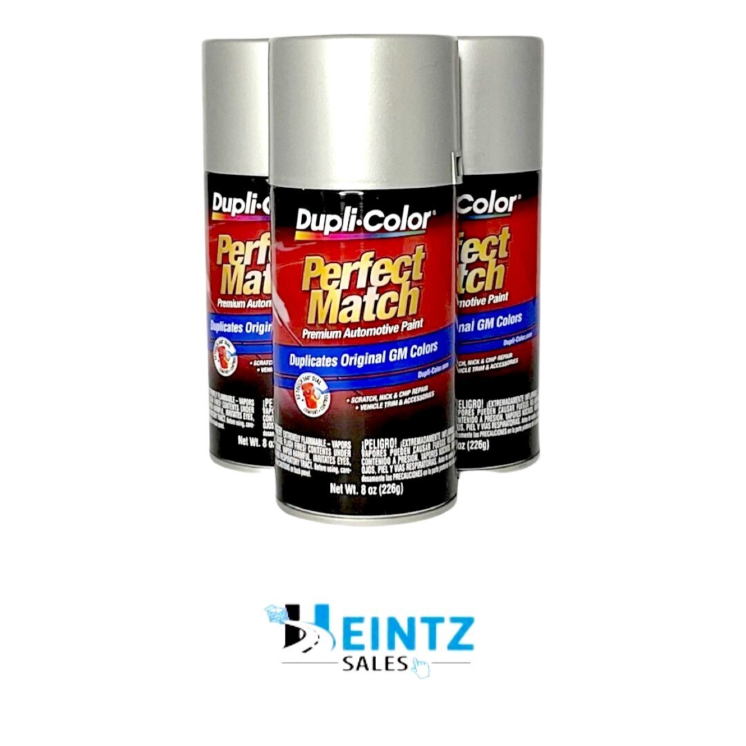 Duplicolor BGM0528 Perfect Match GM Silver Birch Metallic WA926L – 8oz (3 PACK)