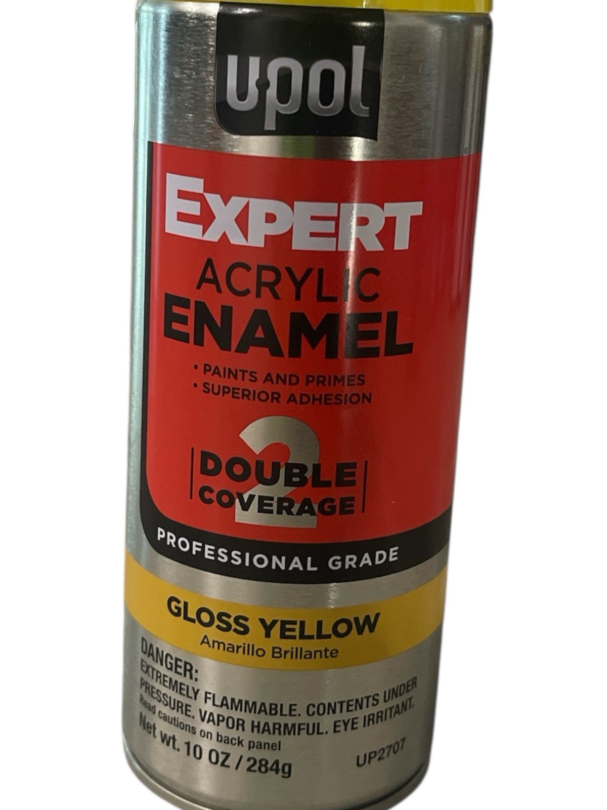UPOL PREMIUM GLOSS YELLOW SPRAYPAINT UP2707 EXPERT ACRYLIC ENAMEL 10oz(6 Cans)JJ