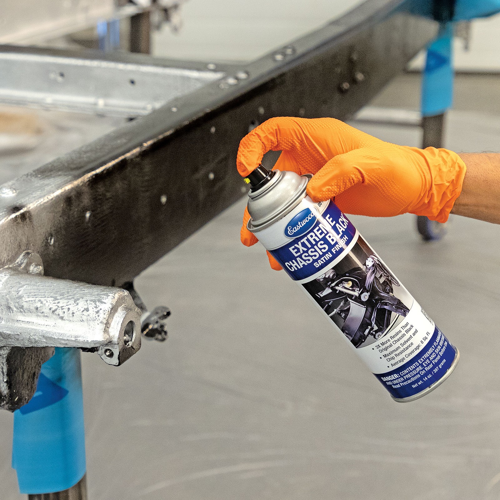 Eastwood Extreme Chassis Black Satin Aerosol Spray Paint Car Frame Paint 12 Pack