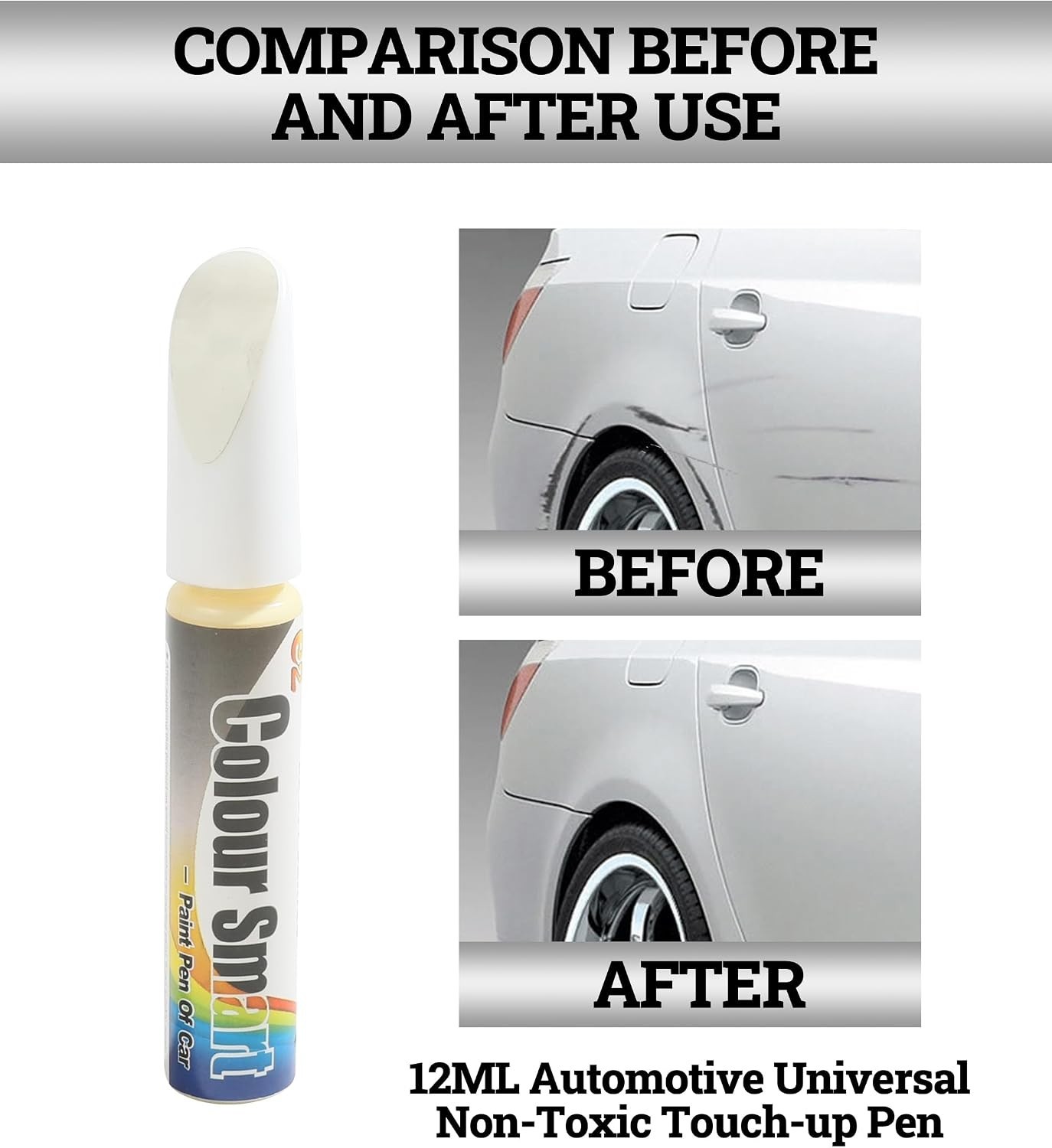 Car Touch Up Paint Pen – Automotive Paint Repair, Quick & Easy Scratch Remova…