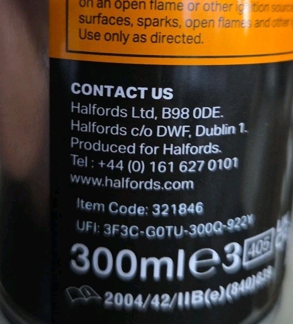 MAZDA METROPOLITIAN GREY METALLIC SPRAY PAINT 300ML HALFORDS X2