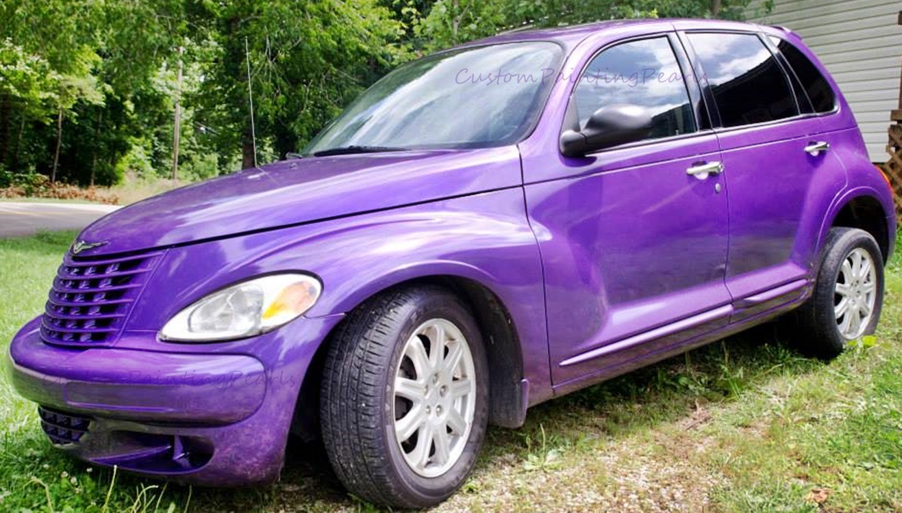 25g Candy PURPLE Pearl Pigment auto paint HOK HVLP SPRAY GUN Dupont