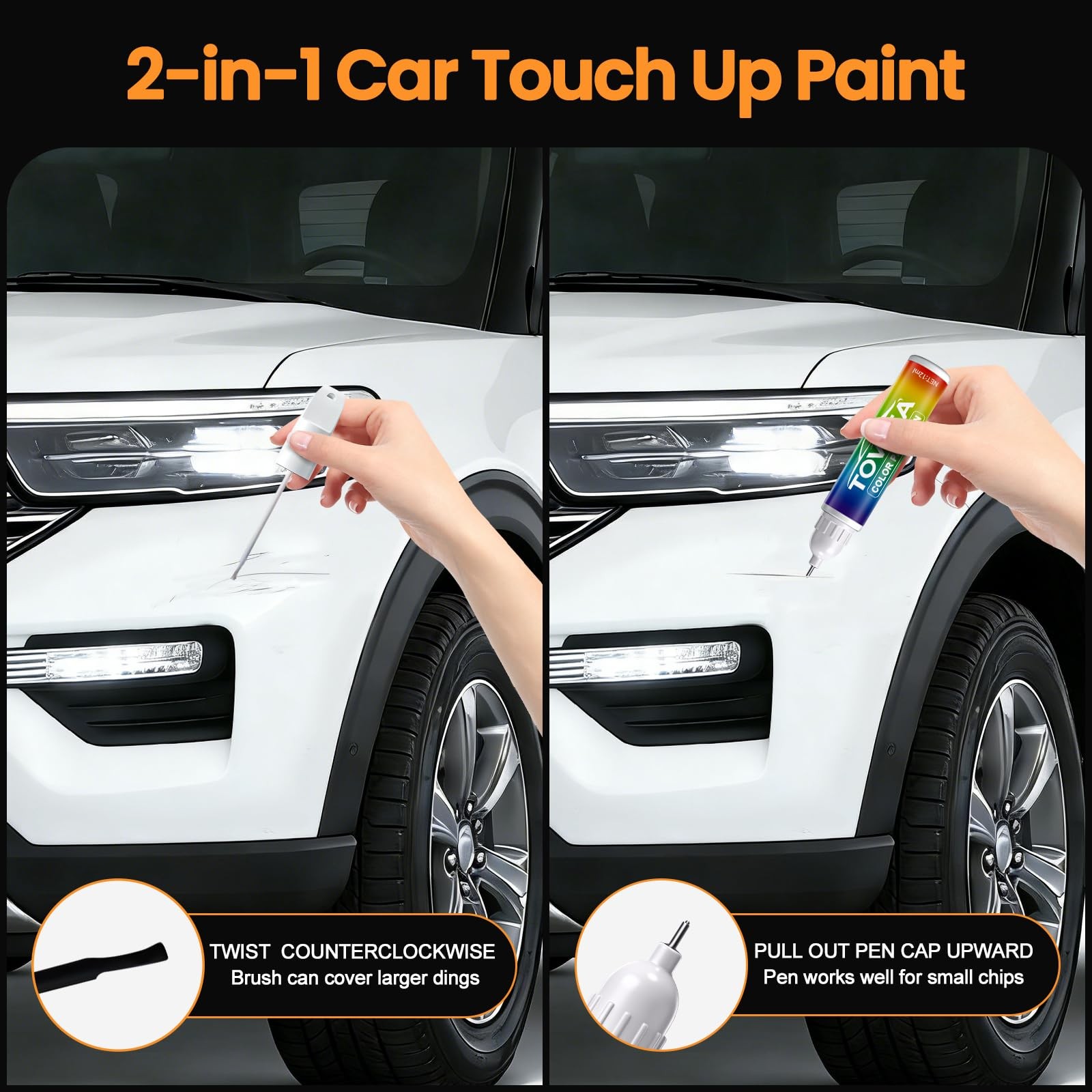 Touch Up Paint Kit For Honda NH-603P White Diamond Pearl Scratch Repair Kit