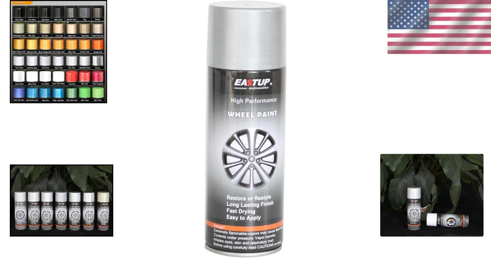 10oz High Durability Metallic Silver Wheel Paint – Brilliant Finish for Anywhere