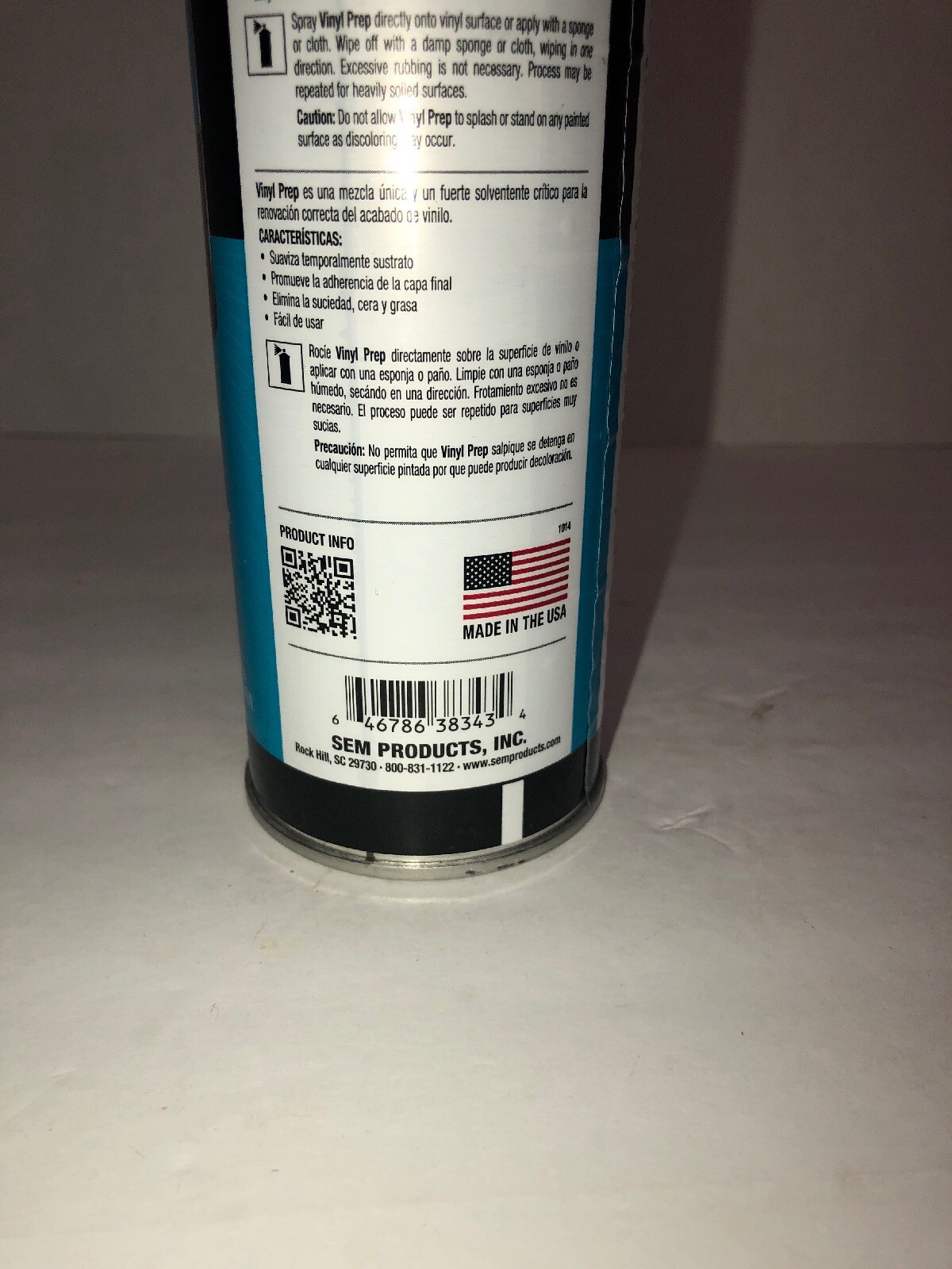 SHIPS N 24 HOURS-SEM 38343 Prep Products Vinyl Prep 12 oz. Aerosol-BRAND NEW