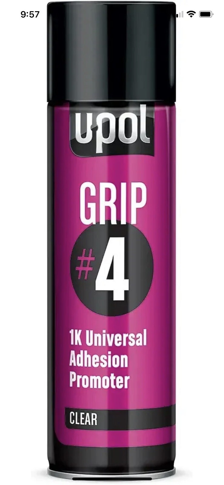 U-POL UP0799 Grip #4 Universal Adhesion Promotor Aerosol 450ML Can UPOL