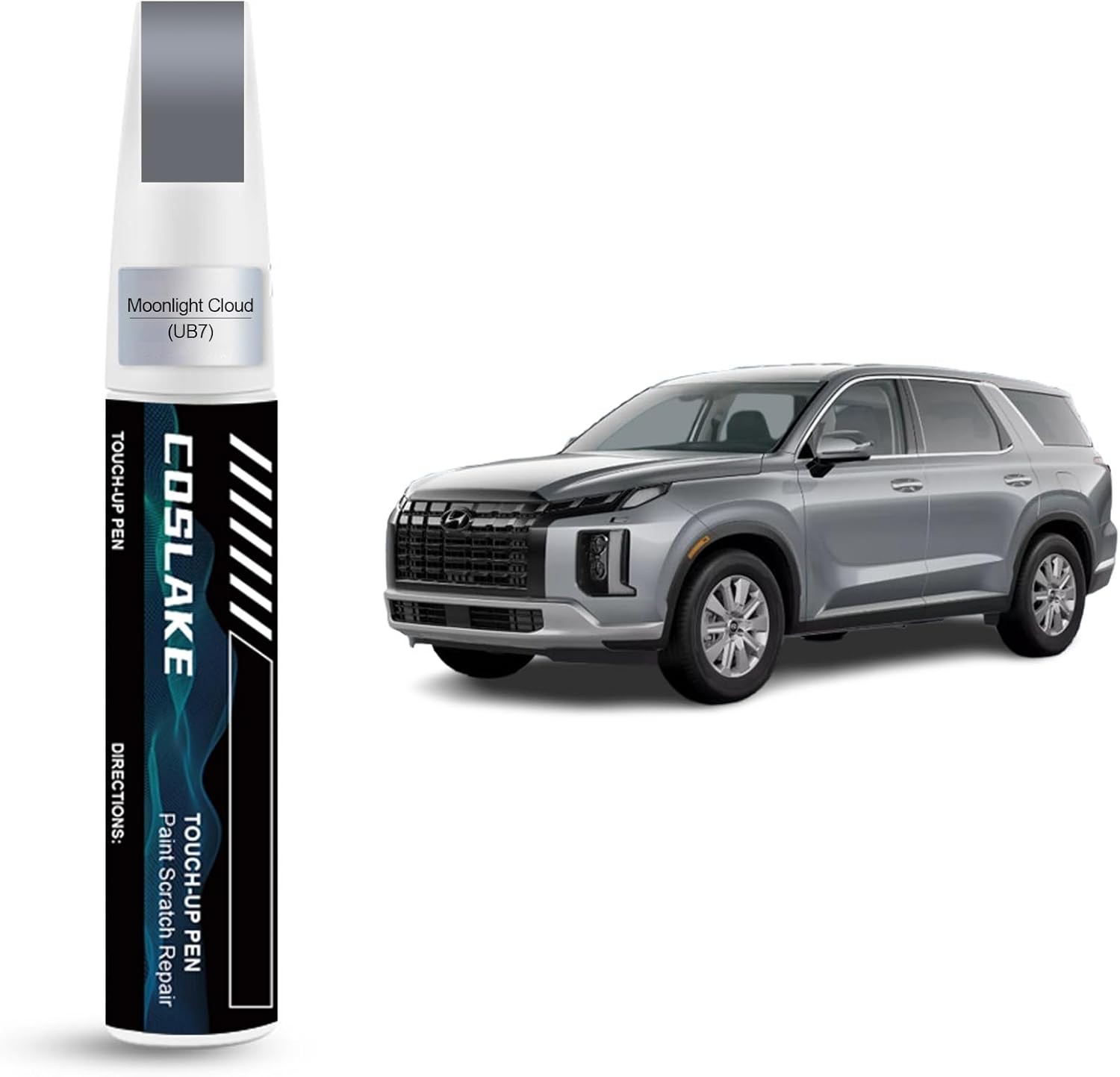 Fast-Drying Scratch Repair Paint – 2 in 1 Touch Up Kit for Moonlight Cloud UB7
