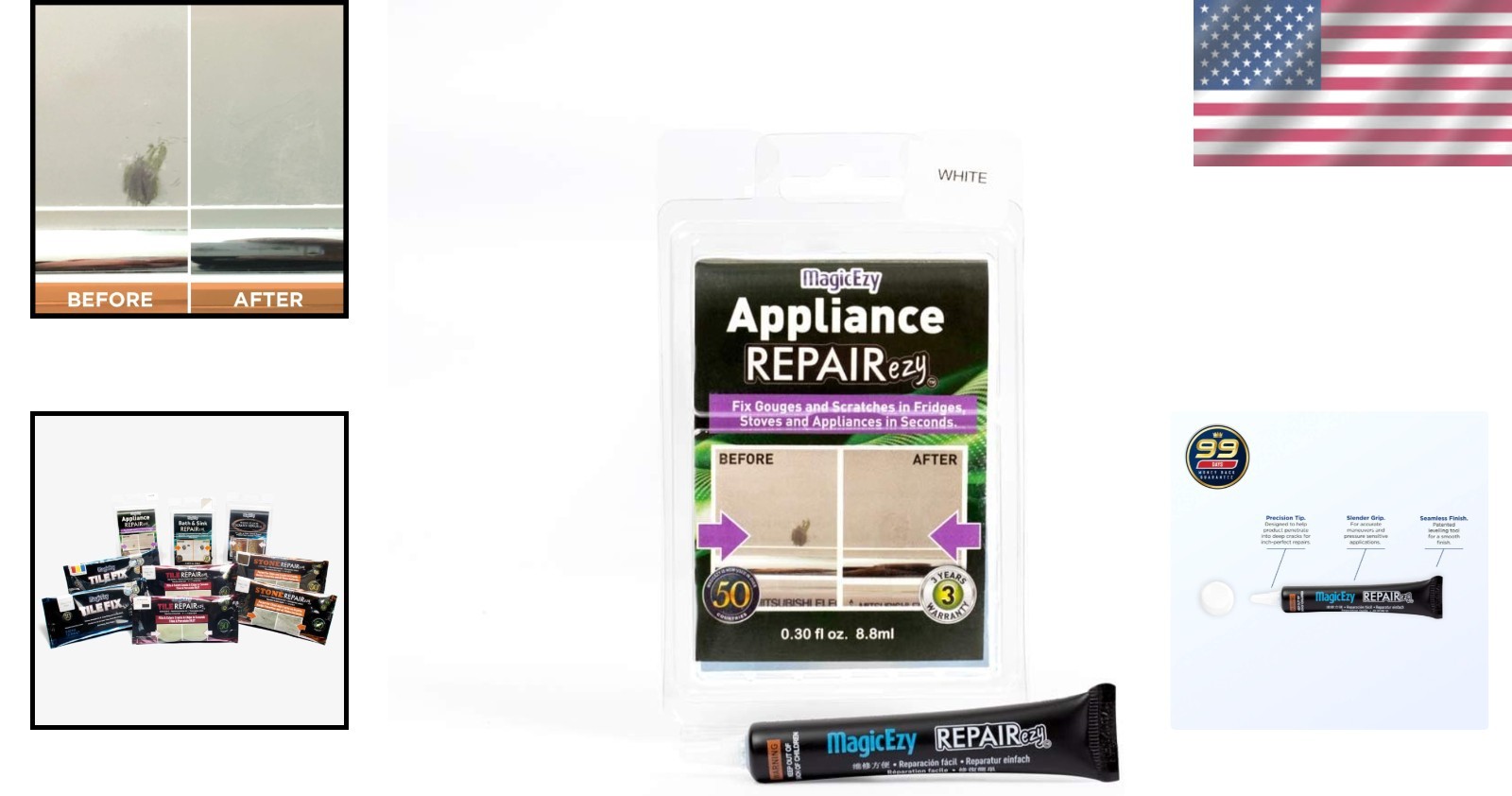 Multi-Surface Enamel Scratch Repair Paint—Quick Dry for Stoves and Microwaves