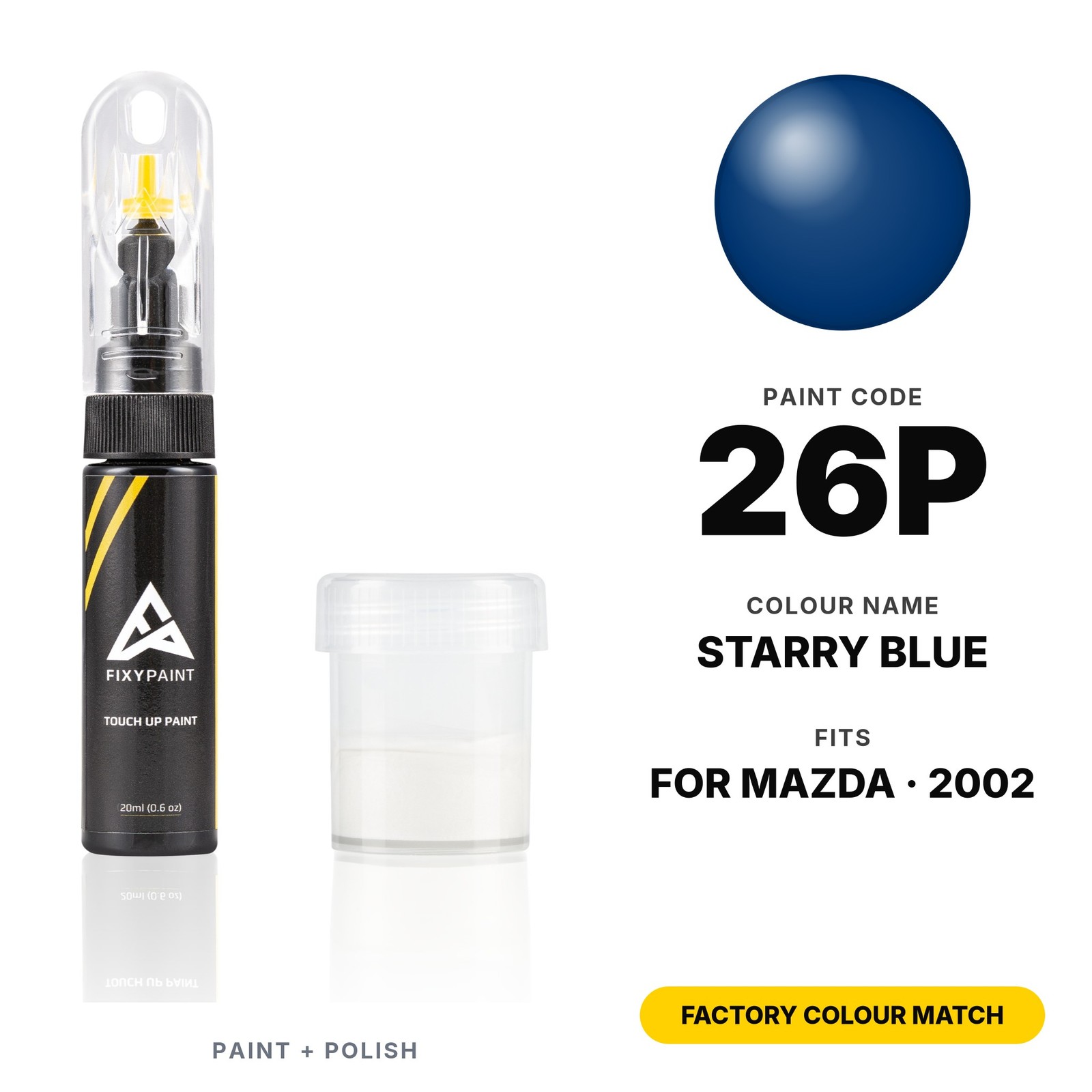 Touch Up Paint For Mazda 26P Starry Blue Set Auto Body Scratch Repair