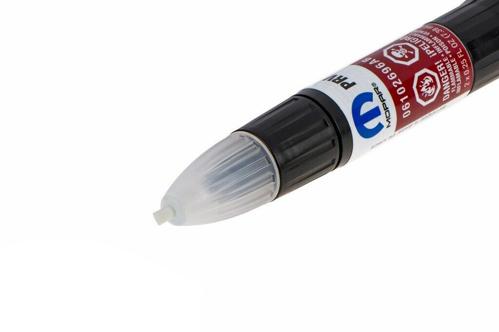 PRV PASSION RED TOUCH UP PAINT PEN & BRUSH WITH C/C JEEP DODGE CHRYSLER MOPAR