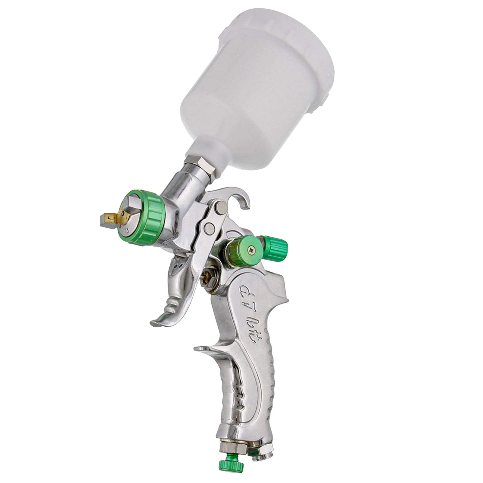 TCP Global Automotive Paint Gun Auto Car HVLP Mini Spray – 1.0 mm Silver