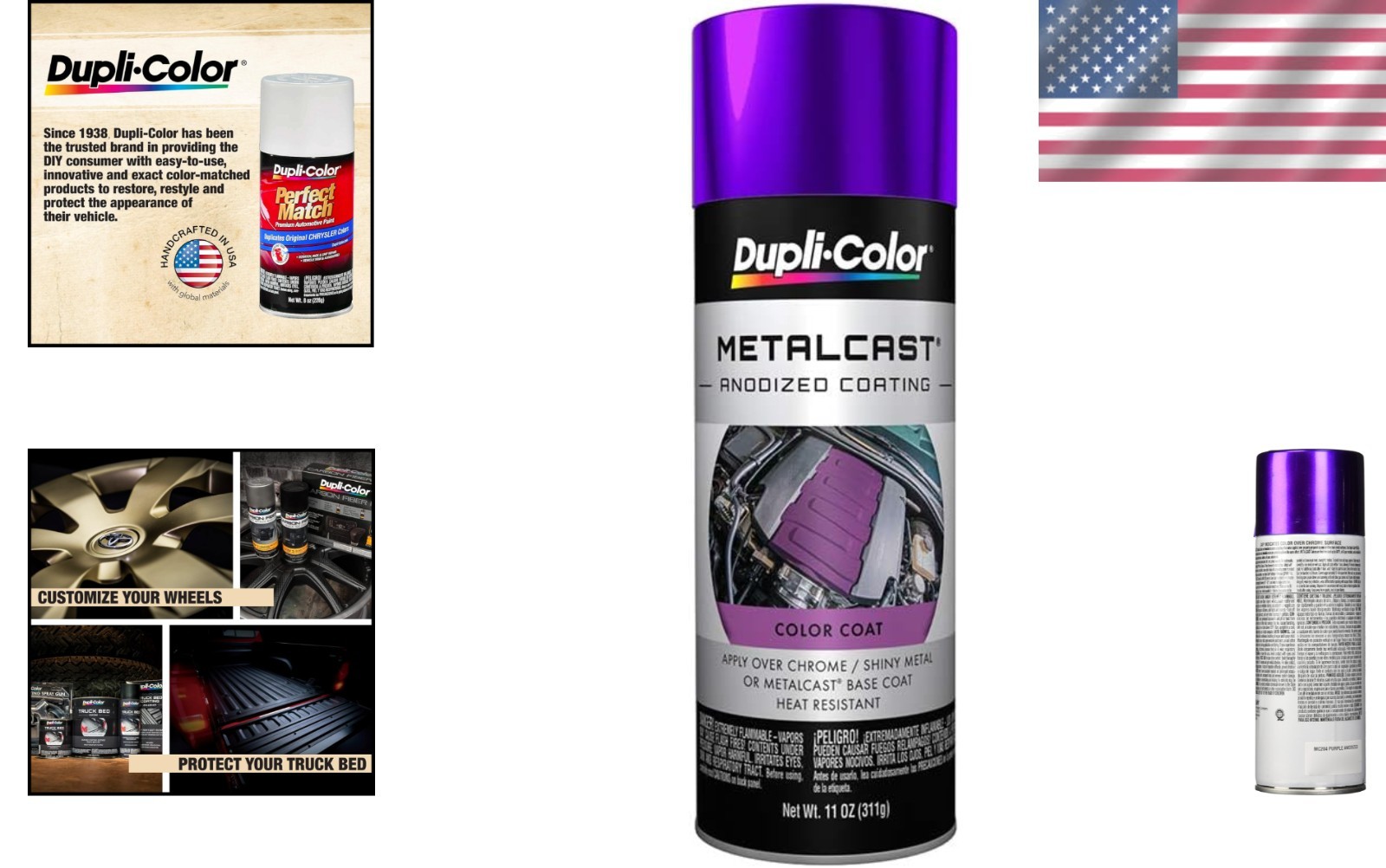 Metalcast Anodized Automotive Paint – Easy 11 oz Aerosol for Chrome Finish