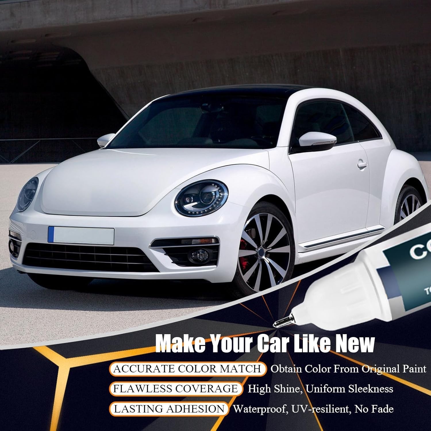 Pure White Pearl Touch Up Paint For Cars Automotive Car Paint Pen Scratch Repair