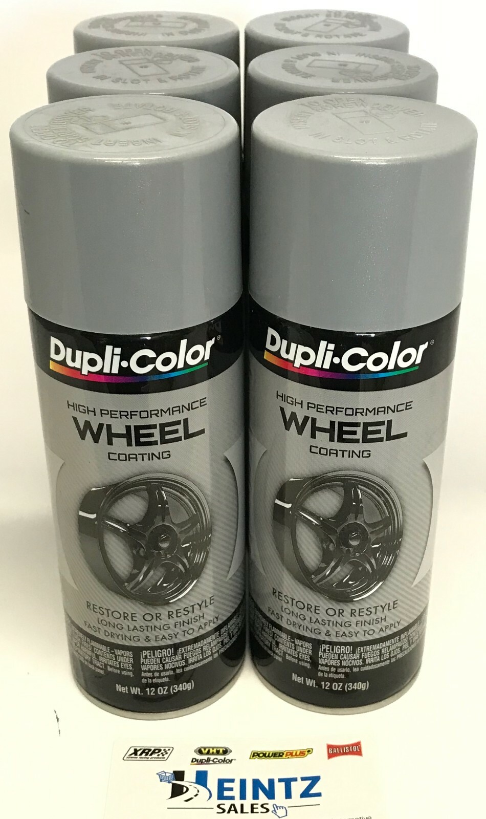 Duplicolor HWP101-6 Pack High Performance Wheel Coating Silver color – 12 oz