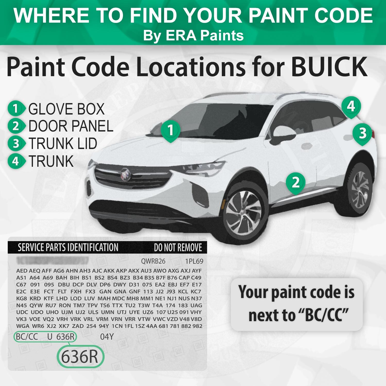 BUICK WA437E/G5O – Wicked Metallic 3 OEM Match Touch Up Paint Kits