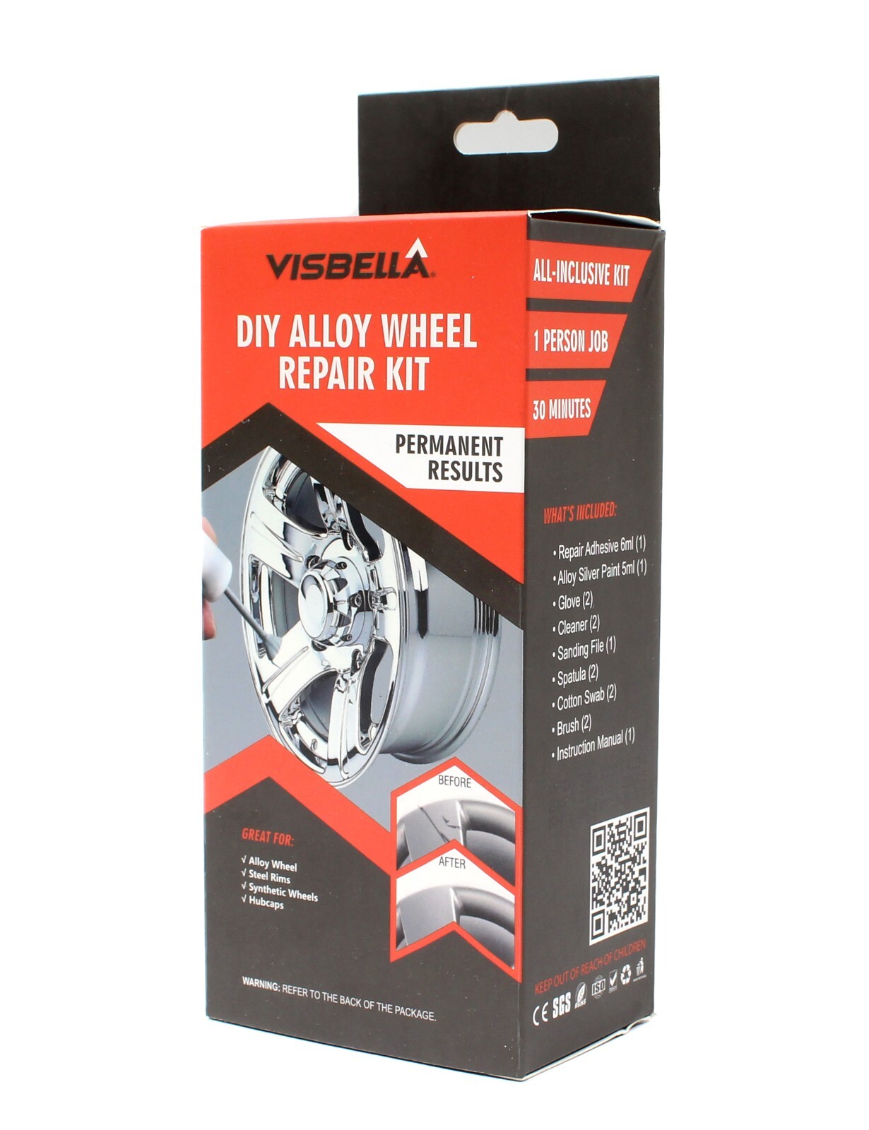 Silver Rim Touch Up Paint Pen Alloy Wheel Scratch Repair Car Paint Kit Quick Fix