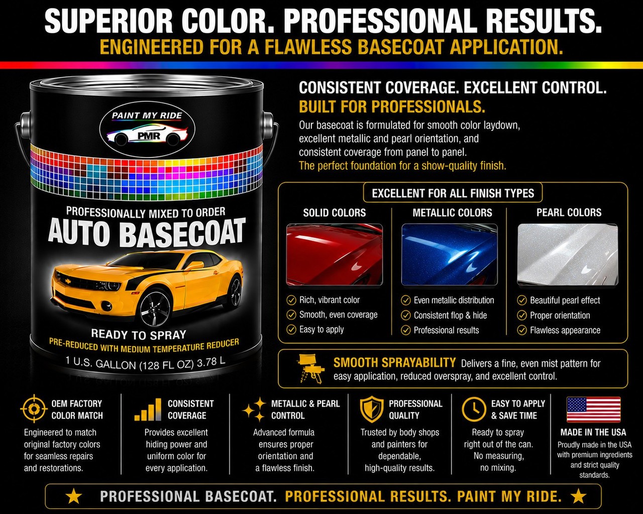 RTS Basecoat Paint Gallon for 1950 Chevrolet Crystal Green 426